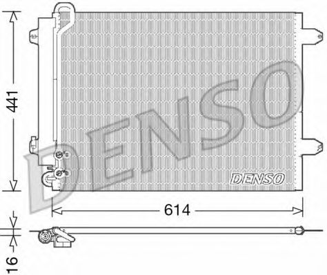 Радиатор кондиционера DENSO DCN32008