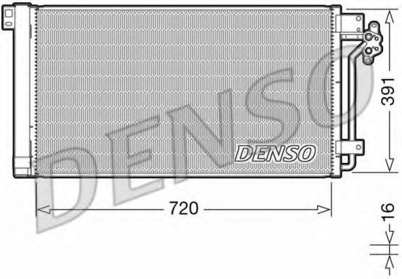 Радиатор кондиционера DENSO DCN32020