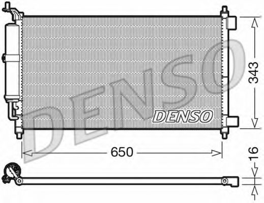 Радиатор кондиционера DENSO DCN46007