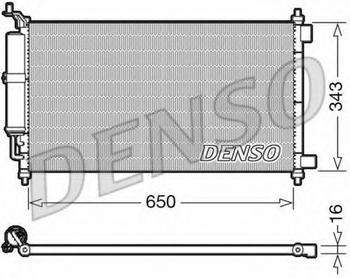 Радиатор кондиционера DENSO DCN46020
