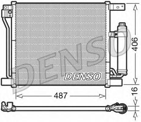 Радіатор кондиціонера DENSO DCN46021