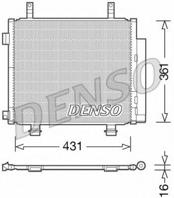 Радіатор кондиціонера DENSO DCN47004