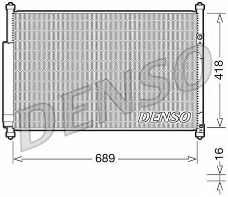 Радиатор кондиционера DENSO DCN47006