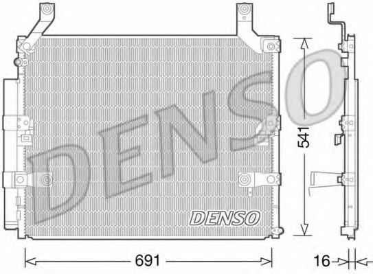 Радиатор кондиционера DENSO DCN50032