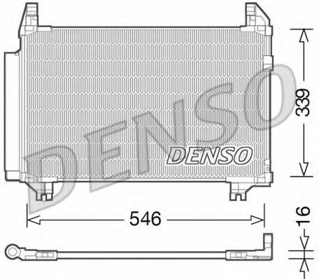 Радиатор кондиционера DENSO DCN50039