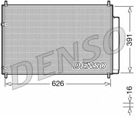 Радиатор кондиционера DENSO DCN50041