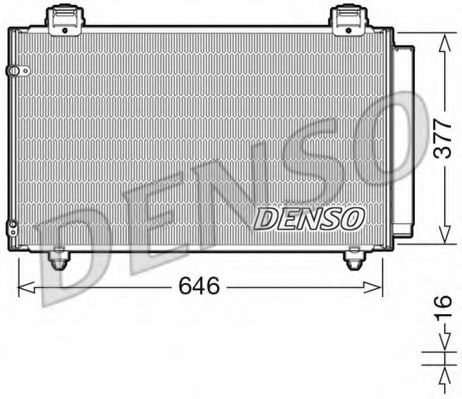 Радиатор кондиционера DENSO DCN50043