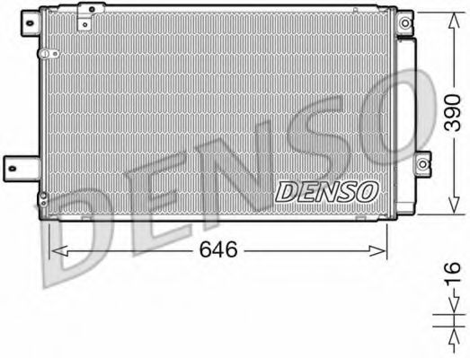 Радіатор кондиціонера DENSO DCN50049