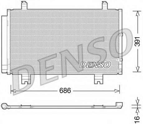 Радіатор кондиціонера DENSO DCN51013