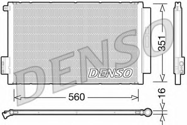 Радіатор кондиціонера DENSO DCN09043