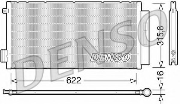 Радіатор кондиціонера DENSO DCN09044