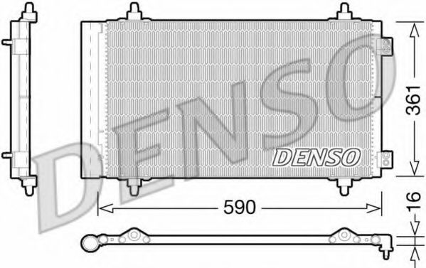 Радиатор кондиционера DENSO DCN21018