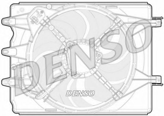 Вентилятор охлаждения DENSO DER09068