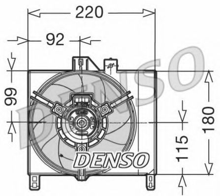 Вентилятор охлаждения DENSO DER16003