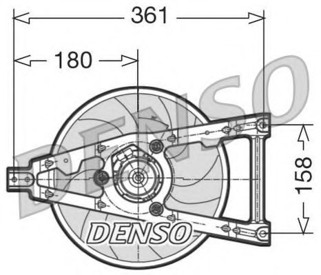 Вентилятор охлаждения DENSO DER09011