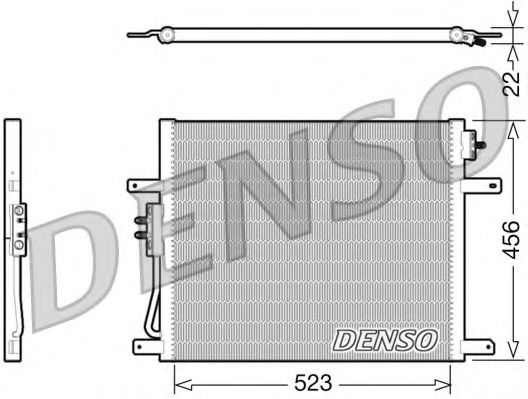 Радиатор кондиционера DENSO DCN06008
