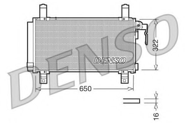 Радиатор кондиционера DENSO DCN44006
