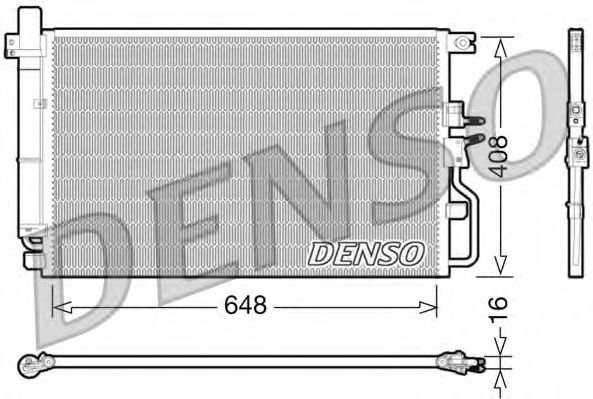 Радиатор кондиционера DENSO DCN47003
