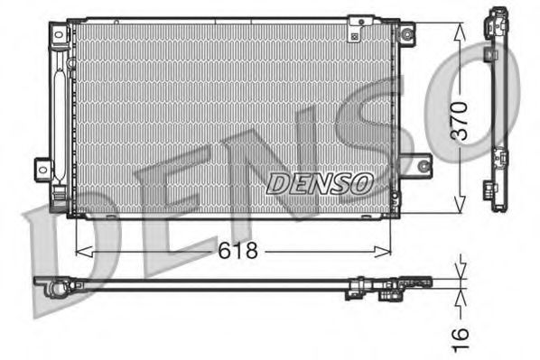 Радиатор кондиционера DENSO DCN50013