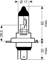 Лампа накаливания OSRAM 94193 (фара дальнего света, противотуманная фара) - Фото 1