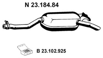 Глушитель EBERSPÄCHER 23.184.84