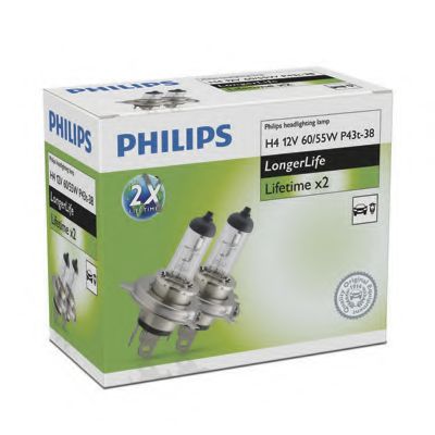 Лампа накаливания PHILIPS 12342ELC2 (указатель поворота, сигнал торможения, освещение номерного знака, задняя противотуманная фара, фара заднего хода, внутреннее освещение, фонарь установленный в двери, освещение багажника, подкапотная лампа, стояночные о