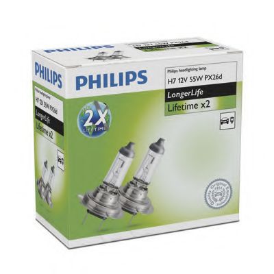 Лампа накаливания PHILIPS 12972ELC2 (фара дальнего света, основная фара, противотуманная фара, фара с автоматической системой стабилизации, фара дневного освещения)