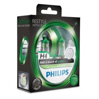 Лампа накаливания PHILIPS 12342CVPGS2 (указатель поворота, сигнал торможения, освещение номерного знака, задняя противотуманная фара, фара заднего хода, внутреннее освещение, фонарь установленный в двери, освещение багажника, подкапотная лампа, стояночные