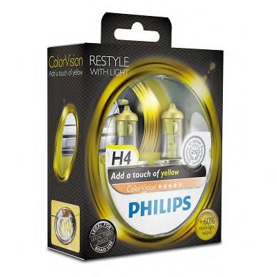 Лампа накаливания PHILIPS 12342CVPYS2 (указатель поворота, сигнал торможения, освещение номерного знака, задняя противотуманная фара, фара заднего хода, внутреннее освещение, фонарь установленный в двери, освещение багажника, подкапотная лампа, стояночные