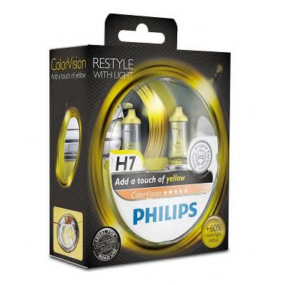 Лампа накаливания PHILIPS 12972CVPYS2 (фара дальнего света, основная фара, противотуманная фара, фара с автоматической системой стабилизации, фара дневного освещения)