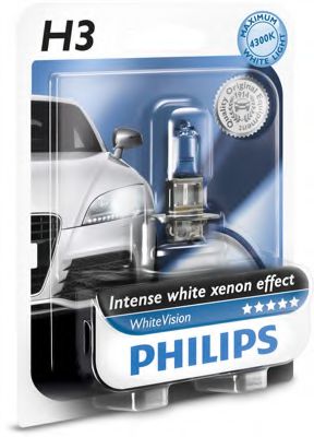 Лампа накаливания PHILIPS 12336WHVB1 (фара дальнего света, основная фара, противотуманная фара, фара с автоматической системой стабилизации)