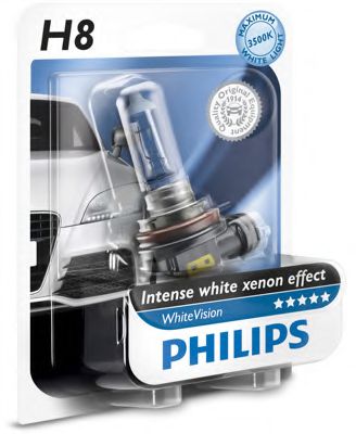 Лампа накаливания PHILIPS 12360WHVB1 (фара дальнего света, основная фара, противотуманная фара, стояночные огни / габаритные фонари, фара с автоматической системой стабилизации, фара дневного освещения)