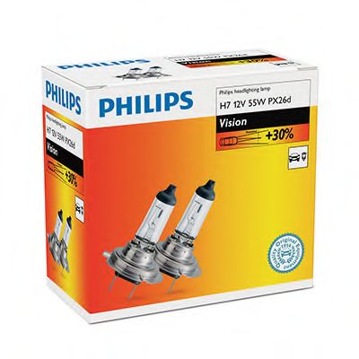 Лампа накаливания PHILIPS 12972PRC2 (фара дальнего света, основная фара, противотуманная фара, фара с автоматической системой стабилизации, фара дневного освещения)