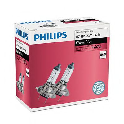 Лампа накаливания PHILIPS 12972VPC2 (фара дальнего света, основная фара, противотуманная фара, фара с автоматической системой стабилизации, фара дневного освещения)