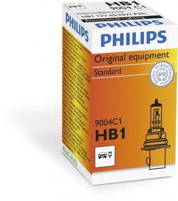 Лампа накаливания PHILIPS 9004C1 (фара дальнего света, основная фара)
