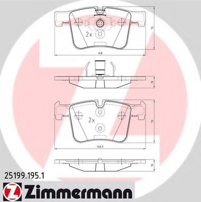 Тормозные колодки ZIMMERMANN 25199.195.1