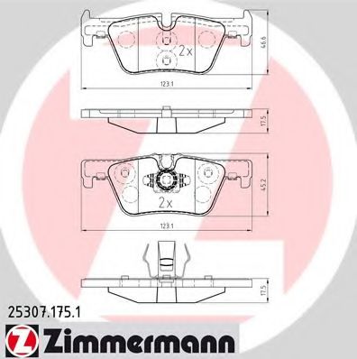 Гальмівні колодки ZIMMERMANN 25307.175.1