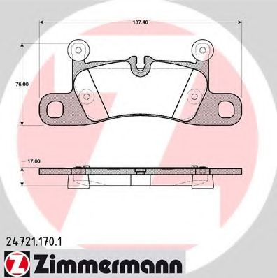 Тормозные колодки ZIMMERMANN 24721.170.1