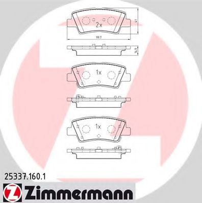 Тормозные колодки ZIMMERMANN 25337.160.1