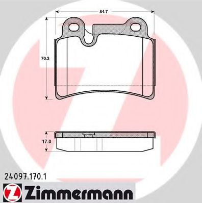 Тормозные колодки ZIMMERMANN 24097.170.1