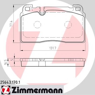 Тормозные колодки ZIMMERMANN 25643.170.1