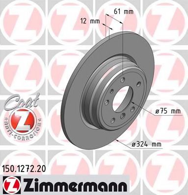 Тормозной диск ZIMMERMANN 150.1272.20