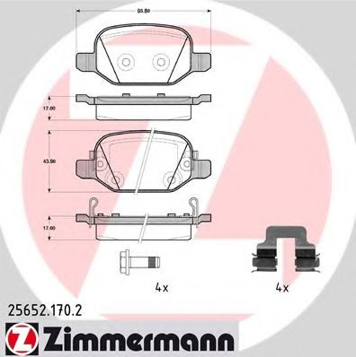 Тормозные колодки ZIMMERMANN 25652.170.2