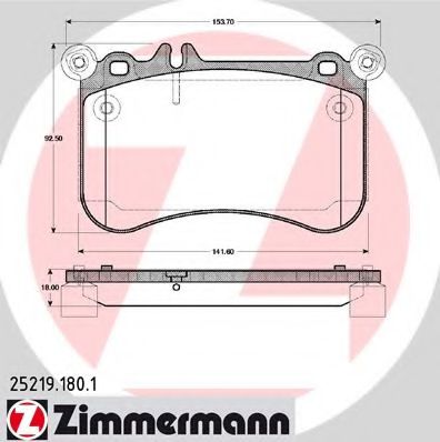 Тормозные колодки ZIMMERMANN 25219.180.1
