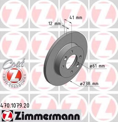 Гальмівний диск ZIMMERMANN 470.1079.20