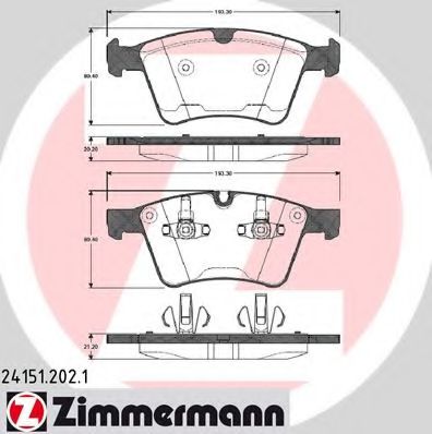 Тормозные колодки ZIMMERMANN 24151.202.1