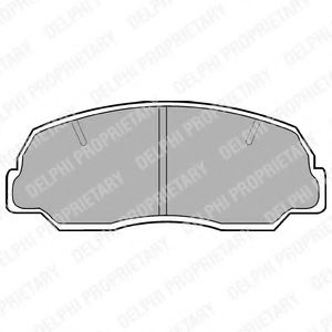 Тормозные колодки DELPHI LP400