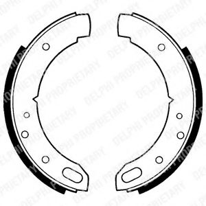 Тормозные колодки ручника DELPHI LS1169