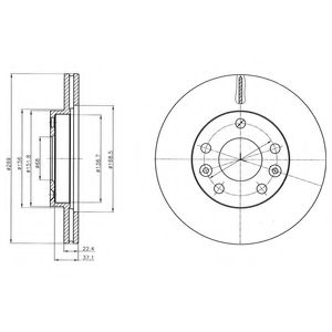 Тормозной диск DELPHI BG4455