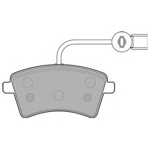 Тормозные колодки DELPHI LP2504